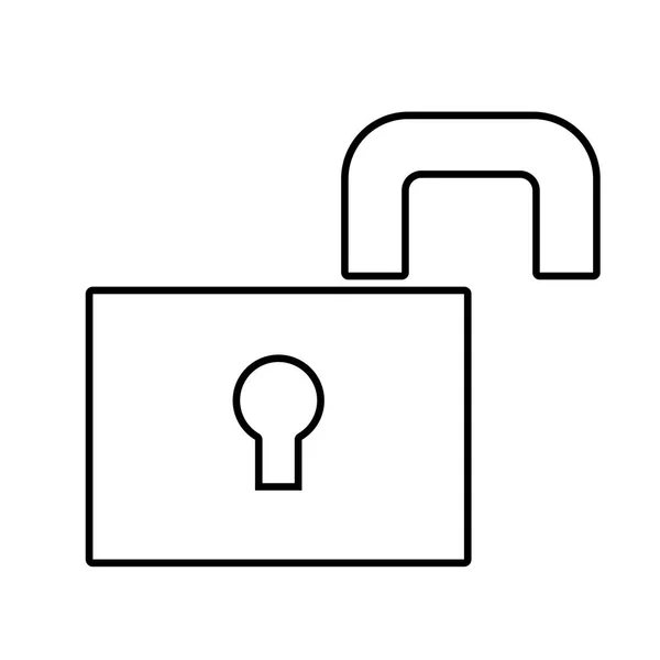 Ícone de cadeado aberto —  Vetores de Stock