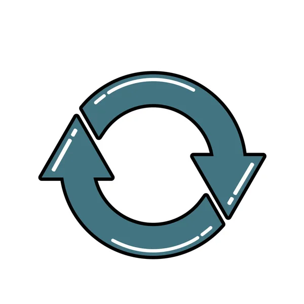 Icône flèche circulaire — Image vectorielle
