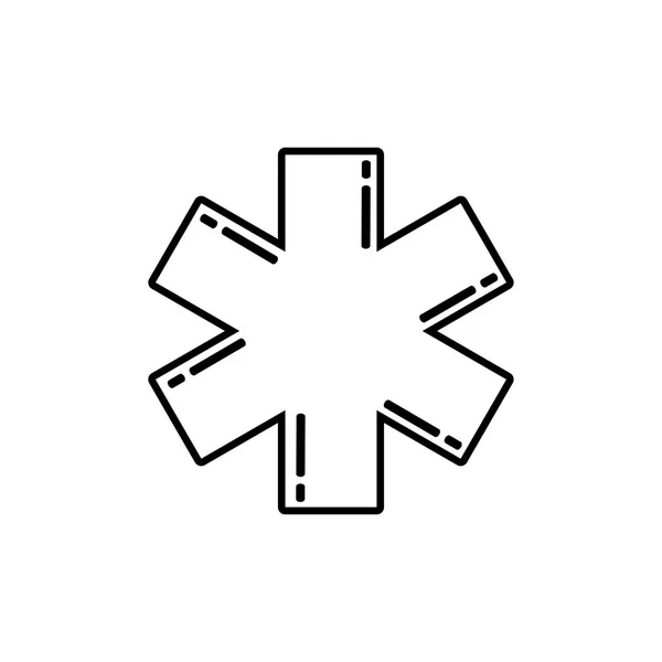 Icono de signo de ambulancia — Vector de stock