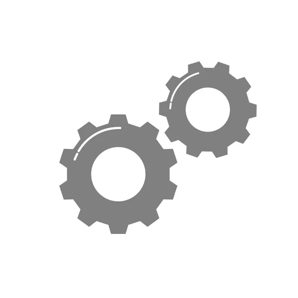 Gears flat icon — Stock Vector