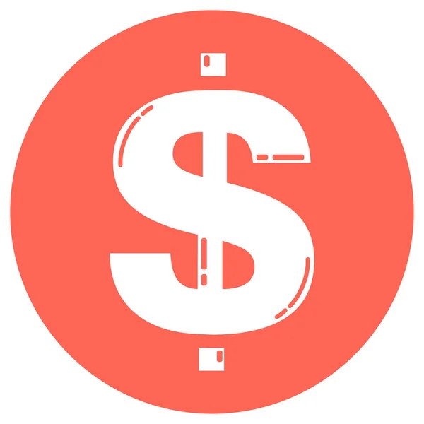 Dollarteken pictogram — Stockvector