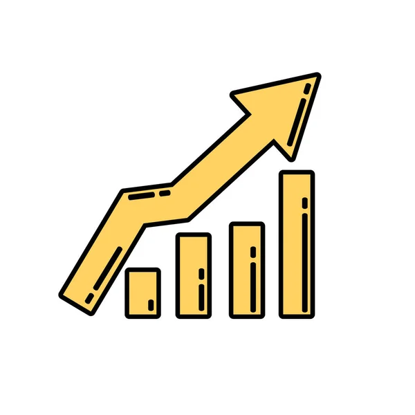 Icono gráfico de negocios — Archivo Imágenes Vectoriales