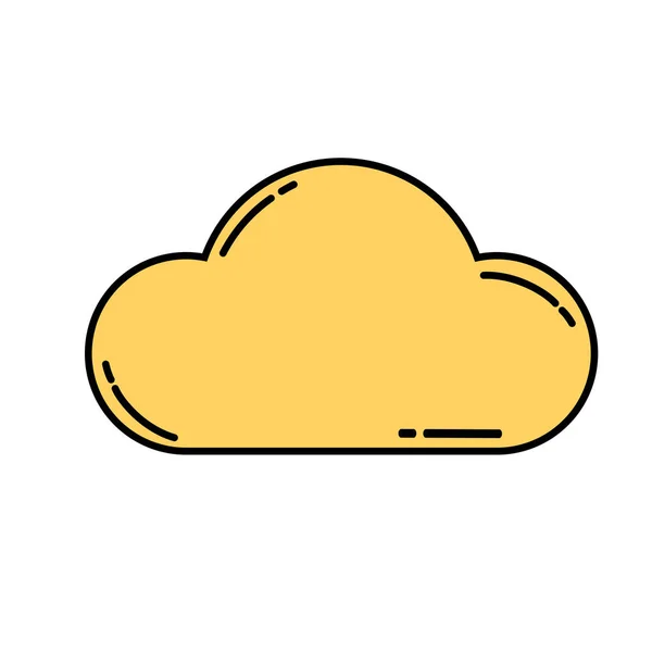 Ícone do tempo nublado — Vetor de Stock