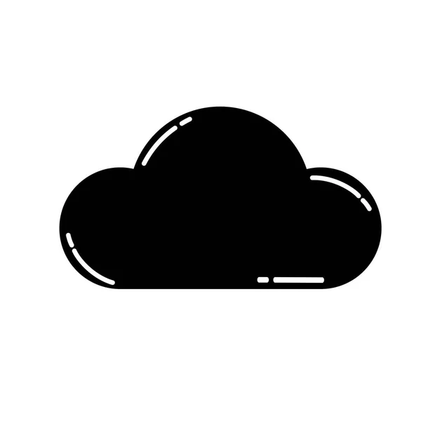 Clima nublado icono — Vector de stock