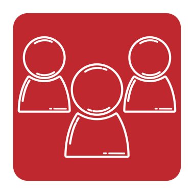 Grup insanların web simgesi