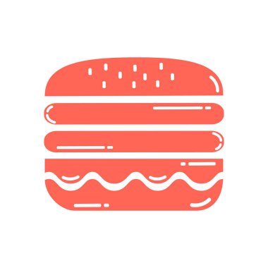 lezzetli burger simgesi