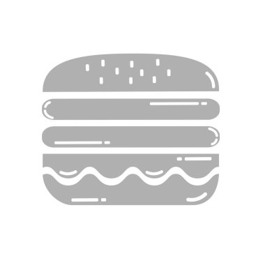 lezzetli burger simgesi