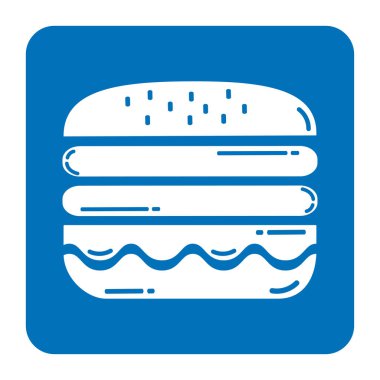 lezzetli burger simgesi