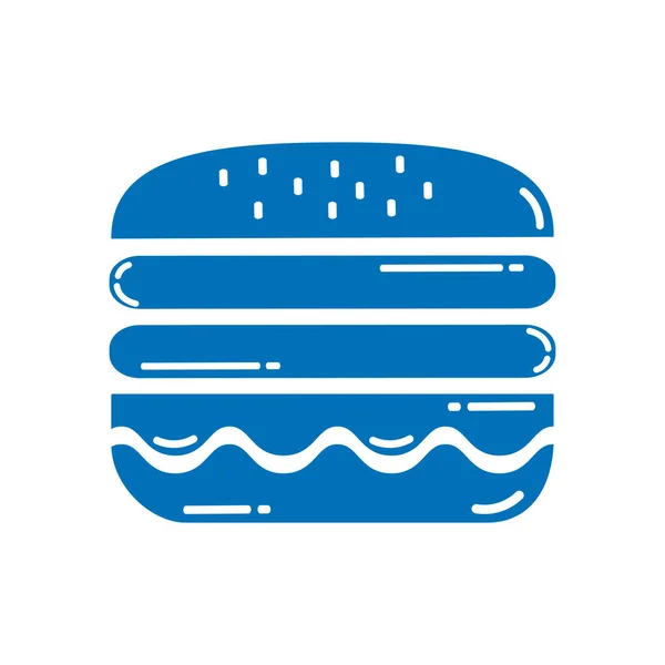 Smakelijke Hamburger pictogram — Stockvector