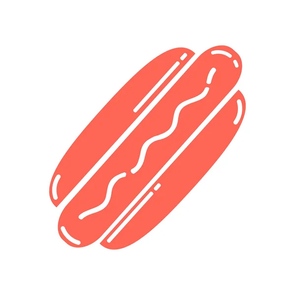 Icono de perro caliente — Vector de stock