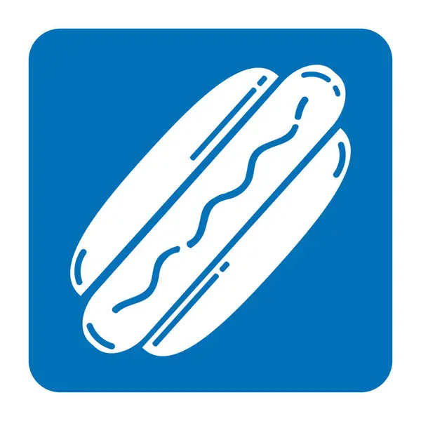 Icono de perro caliente — Vector de stock