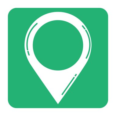 basit harita konumu simgesi