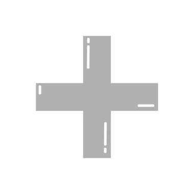 basit gri artı simgesi