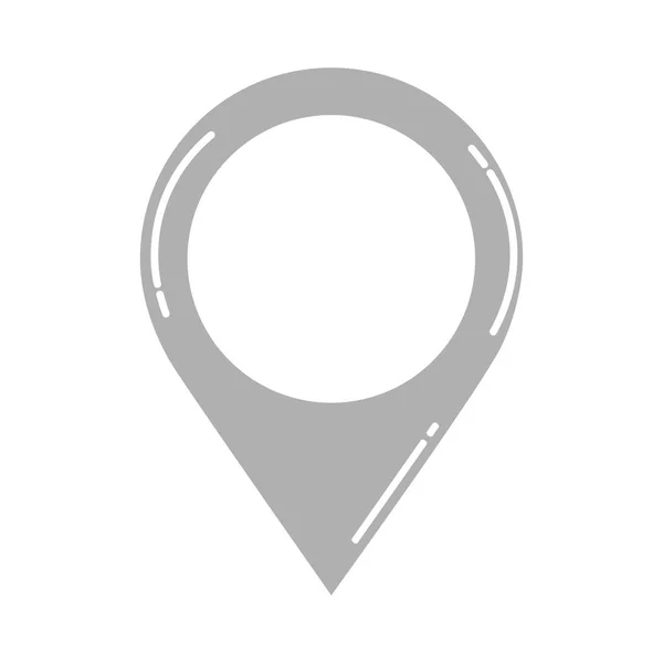 Ícone de localização mapa simples — Vetor de Stock