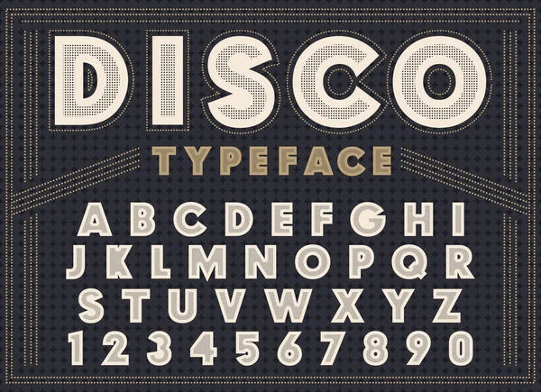 Disco police de caractères artisanale — Image vectorielle