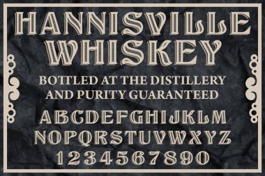 Whiskey Label typeface