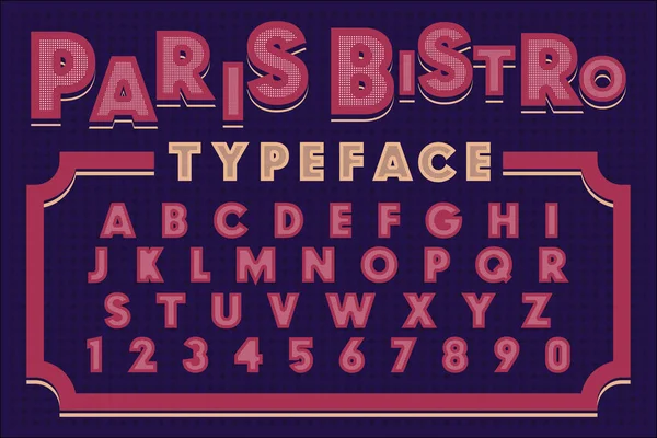 Type de bistrot Paris — Image vectorielle