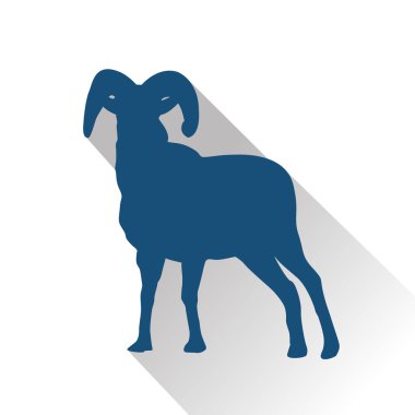 Mavi hayvan kutsal kişilerin resmi