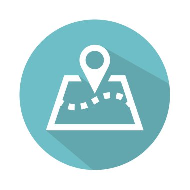 Düz seyahat simgesi