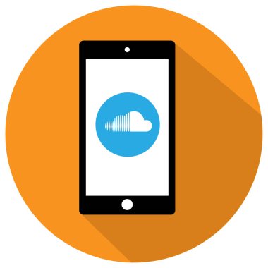 düz Smartphone simgesi 