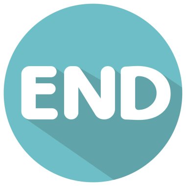 Yuvarlak beyaz harflerle 