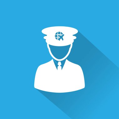 Düz seyahat simgesi