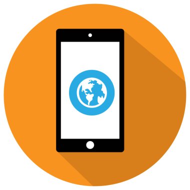 düz Smartphone simgesi 