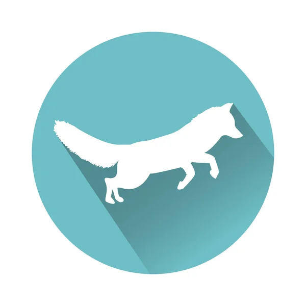 White animal icon — Stock Vector