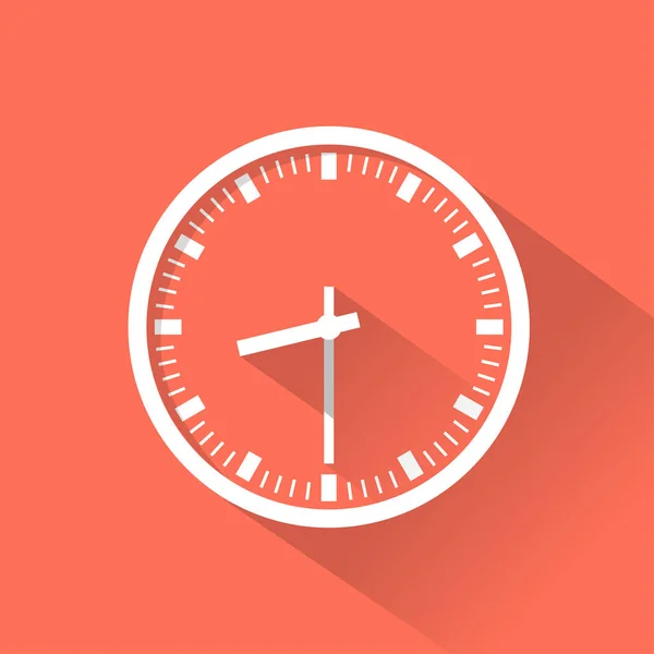 Saat Düz Simgesi — Stok Vektör