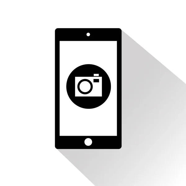 Flat smartphone icon — Stock Vector