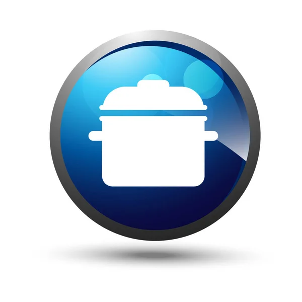 Icono web azul — Vector de stock