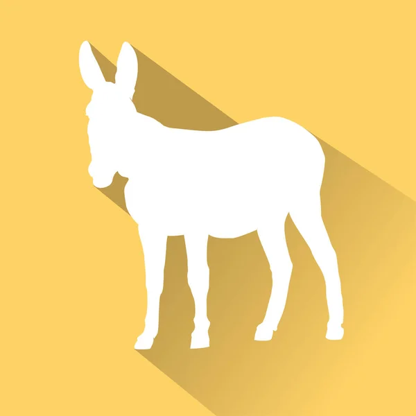 Biała ikona zwierząt — Wektor stockowy