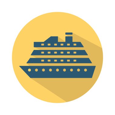 Düz seyahat simgesi