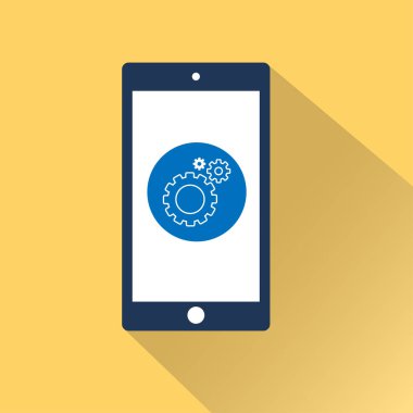 düz Smartphone simgesi 