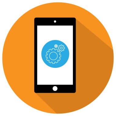 düz Smartphone simgesi 