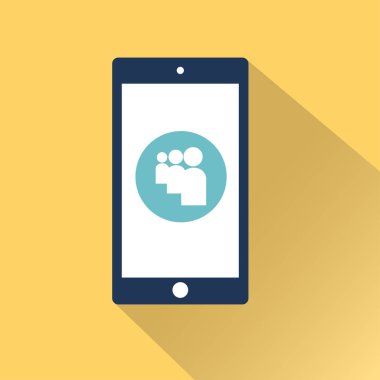 düz Smartphone simgesi 