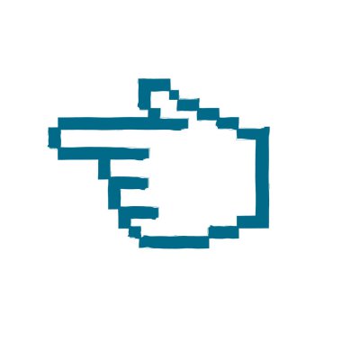 Beyaz el çekilmiş simgesi 