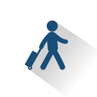 Mavi seyahat etmek simge