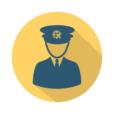 Düz seyahat simgesi