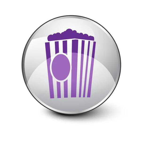Cinema ícone roxo —  Vetores de Stock
