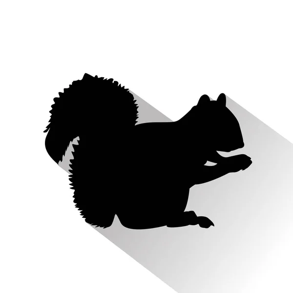 Svart djur ikonen — Stock vektor