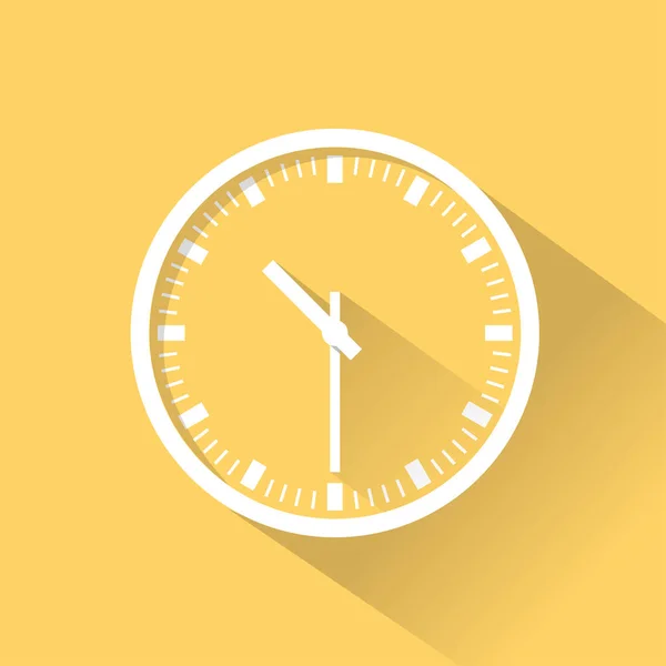 Reloj Icono plano — Vector de stock