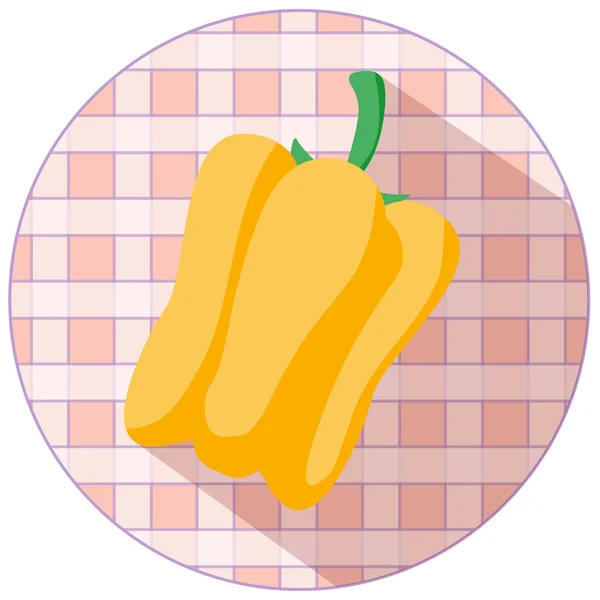 Kleurrijke plantaardige pictogram — Stockvector