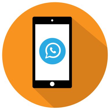 düz Smartphone simgesi 