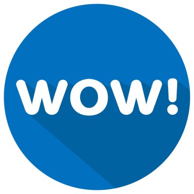 Yuvarlak beyaz harflerle 