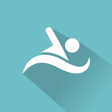 Düz seyahat simgesi