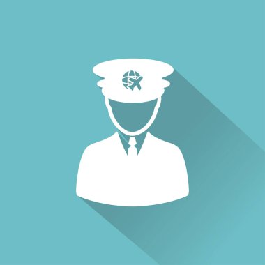 Düz seyahat simgesi