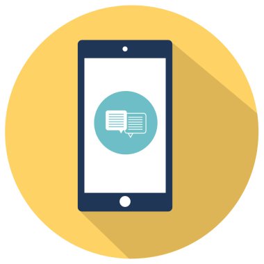 düz Smartphone simgesi 