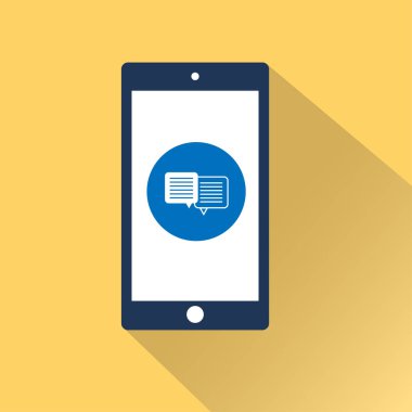 düz Smartphone simgesi 