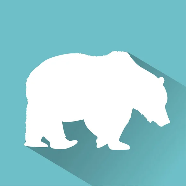 Icono animal blanco — Vector de stock